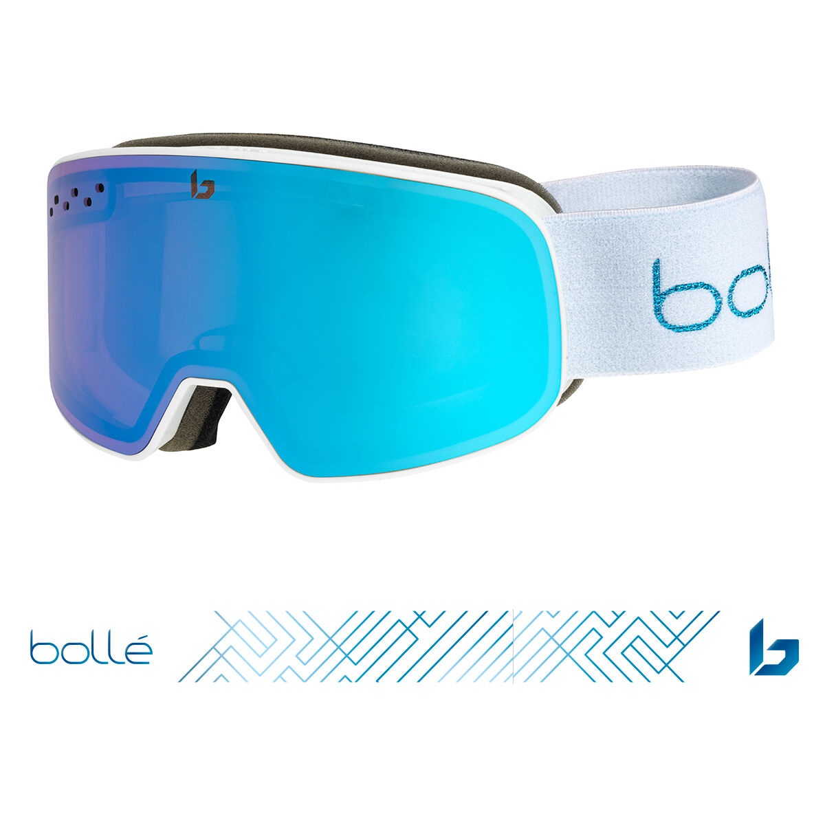 NEVADA SMALL, White Metallic Blue Matte-Azure Cat 2, hi-res image number null